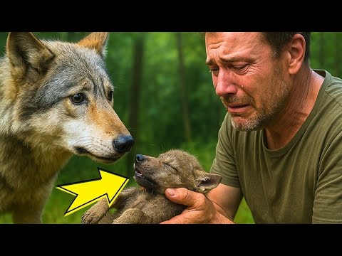 Видео: Волчица плакала… И принесла умирающего малыша к человеку. Он не знал, что это изменит его жизнь