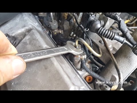 Видео: Работа одноступенчатой форсунки на Mercedes Benz Sprinter OM602