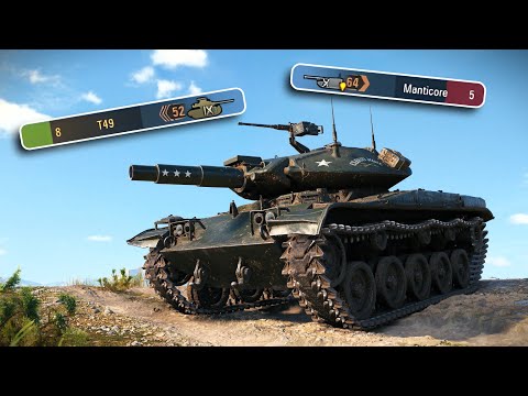 Видео: T49: Manticore Думала, Что У Неё Есть Шанс - World of Tanks