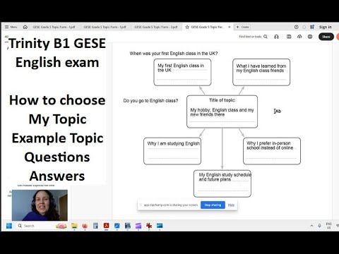 Видео: Как выбрать «Мою тему» ​​для экзамена Trinity B1 English GESE SELT