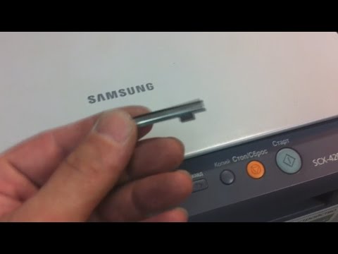 Видео: Samsung SCX-4200, 4220 Замятие 0 Не берет бумагу с лотка. Не захватывает