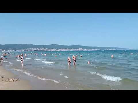Видео: Отдых с детьми на пляже Солнечный Берег Болгария