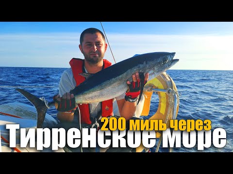 Видео: 185. Пересекаем Тирренское море. Двое суток идём на яхте на Сардинию. Добыли туну.