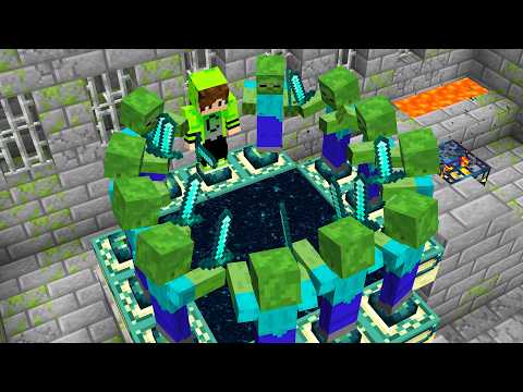 Видео: ЗОМБИ ПОМОГЛИ МНЕ ПРОЙТИ MINECRAFT!