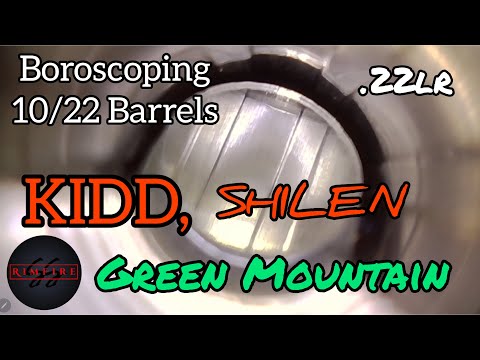 Видео: Прицельная установка 10/22 Aftermarket .22lr стволов, KIDD, Shilen и Green Mountain.