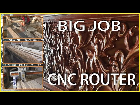 Видео: BIG job on a CNC router. Большая работа на чпу фрезере.