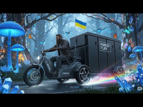 Видео: Fada Bizon грузовий електро трицикл думпер міні грузовик ( forte Dozer ) скутер муравей мопед рікша