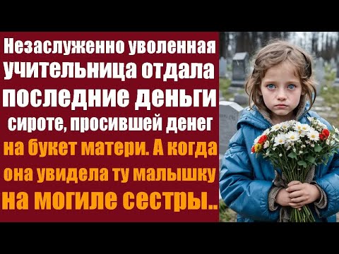 Видео: Незаслуженно уволенная учительница отдала последние деньги сироте, просившей денег на букет матери..