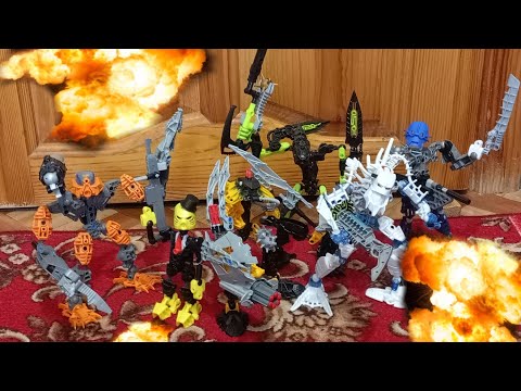 Видео: /Bionicle/ Великая заруба (stop motion animation)