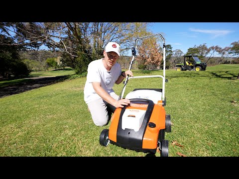 Видео: Скарификация газона для его обновления // Обзор Stihl RLA 240