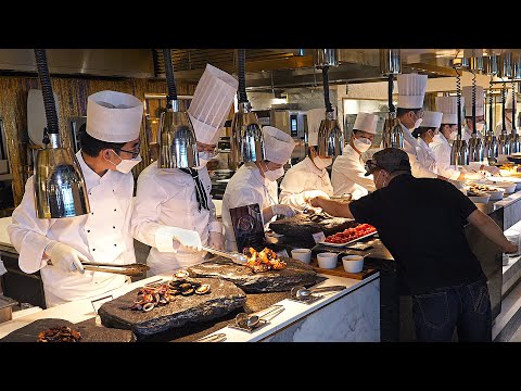 Видео: Роскошно! Роскошный буфет в 5-звездочном корейском отеле