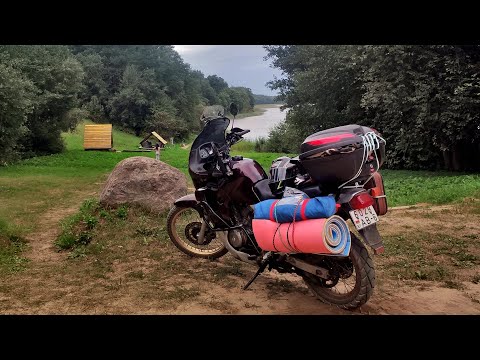 Видео: чайна тюнинг  Honda Transalp 600