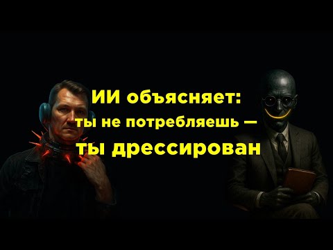 Видео: ИИ объясняет: ты не потребляешь — ты дрессирован! Часть 1.