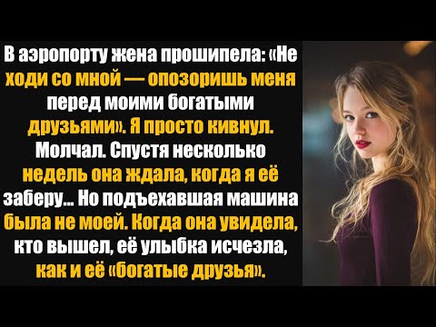 Видео: В аэропорту жена прошипела: «Не ходи со мной — опозоришь меня перед моими богатыми друзьями.