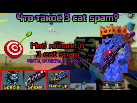 Видео: Pixel Gun 3D. Что такое 3 cat spam? Моё мнение о нем [Специальный выпуск]
