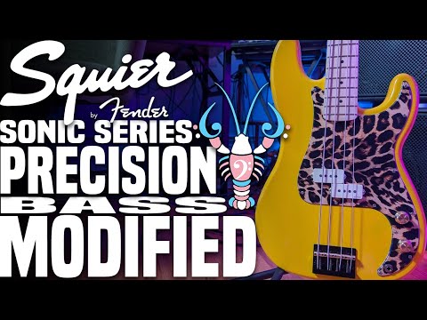 Видео: Squier Sonic Precision Bass Modified — это лучшая бас-гитара в мире — LowEndLobster Fresh Look
