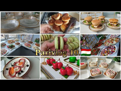 Видео: Parivlog10.🇹🇯 .Чизбургер 🍔|рецепт Пончики🍩|Хабархои нав |Распаковка новых посуд| Тахфифи 50%-а