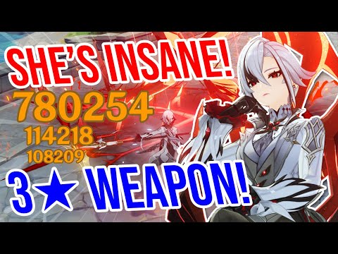 Видео: C0 Arlecchino ВСЕ ЕЩЕ БЕЗУМЕН! 3★ Демонстрация оружия! Genshin Impact