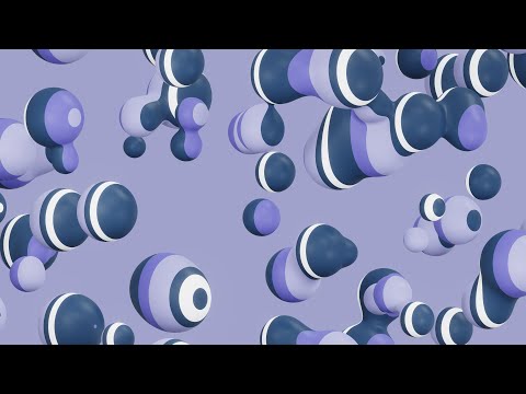 Видео: визуальная диаграмма Metaball 4K живые обои 1 час цикла