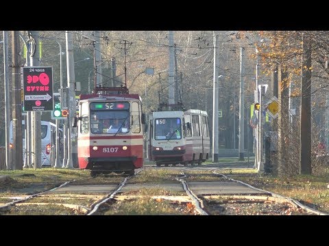 Видео: Трамвай Санкт-Петербурга. Юго-Запад. Trams in Saint-Petersburg.
