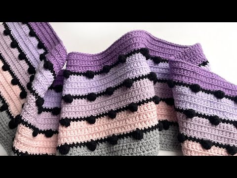 Видео: 😉 Такой простой и такой красивый. Узоры крючком для пледа.