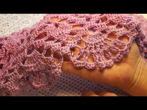 Видео: ОБВЯЗКА для ШАЛИ , Вязание КРЮЧКОМ , crochet shawl ( шаль № 175)