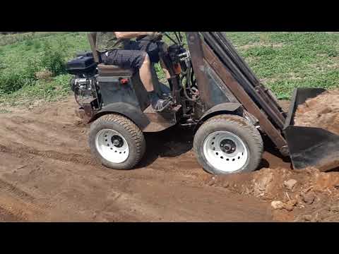 Видео: Мини погрузчик 4Х4 Испытания в работе  Первый выезд