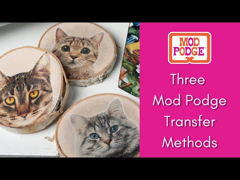 Видео: Как перенести фото с помощью Mod Podge — три метода!