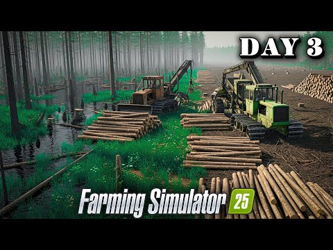 Видео: Восстановление 20 га заброшенного болота - Farming Simulator 25