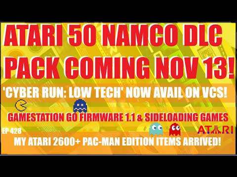 Видео: [AN-428] ATARI 50 Pac-Man Namco DLC Pack! + CYBER RUN: LOW TECH на VCS! + Прошивка GamestationGo 1.1