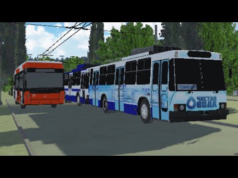 Видео: Micro-Trolleybus Simulator. Старый город
