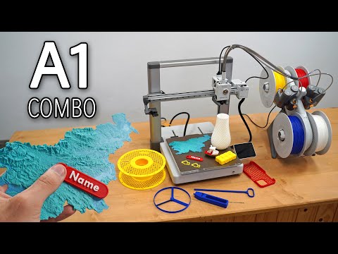 Видео: 3D-принтер - Bambu Lab A1 Combo (AMS) - Сборка и первый тест