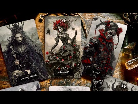 Видео: Обзор колоды «Shadow Gothic Tarot»💀🥀💀  от MetaTarotStudio🥀💀🥀