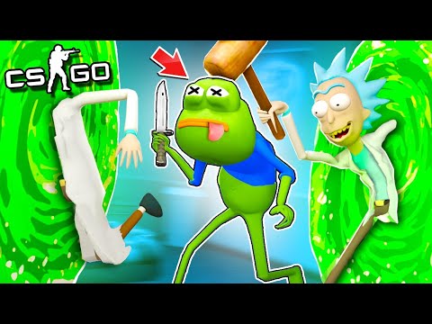 Видео: ЗАТРОЛЕННО! ГЛУПАЯ ЛЯГУХА vs 100 ТЕЛЕПОРТОВ - МАНЬЯК КС ГО