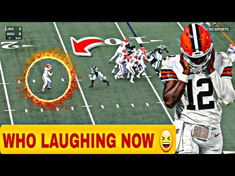 Видео: Кевин Стефански из Browns становится вирусным после того, как оставил Диллиона Гэбриела Хангинга,...