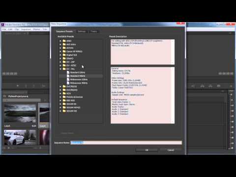 Видео: Урок №3 Импорт файлов + создание новой последовательности Adobe Premiere Pro