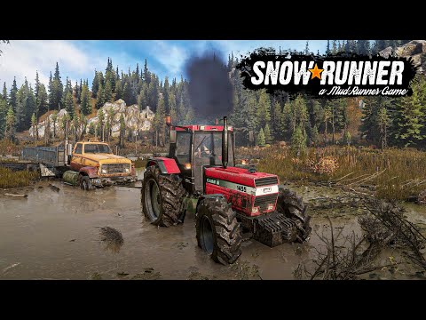 Видео: КАК ТРАКТОР ВЫТАСКИВАЛ ЗАСТРЯВШИЙ ГРУЗОВИК! SnowRunner + Руль Logitech G27