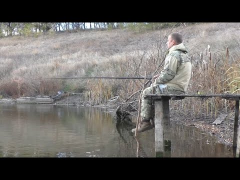 Видео: Ловля карася на поплавок в октябре. Рыбалка на поплавок в октябре.