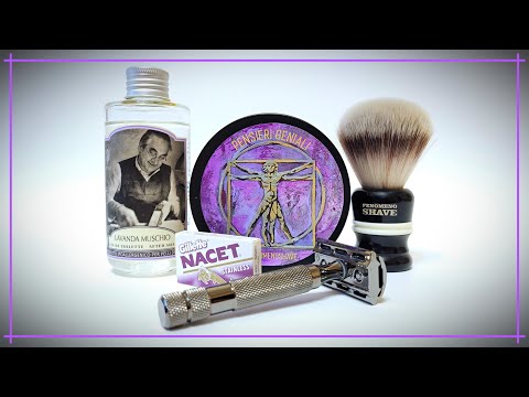 Видео: Бритье! Лаванда🌸! Rockwell Razors "#4" - Gillette "Nacet" - Fenomeno Shave - Extro Cosmesi