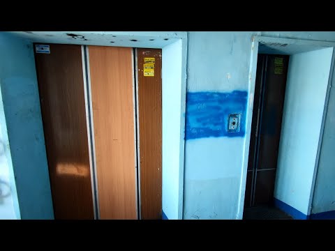 Видео: 💥Скоростной грузопассажир! Лифты-залипайки (КМЗ-1980 г.в); Тольятти; Маршала Жукова 46, подъезд 1