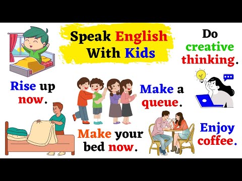 Видео: Говорите по-английски с детьми | Разговорный английский для детей | Повседневные английские предл...