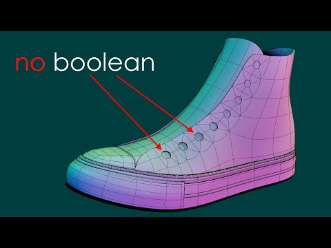 Видео: Вырезать отверстия без логического значения в Blender (Arijan)