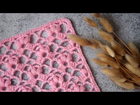 Видео: КРАСИВО и ПРОСТО | Шикарный узор крючком для палантина или шарфа | СХЕМА |