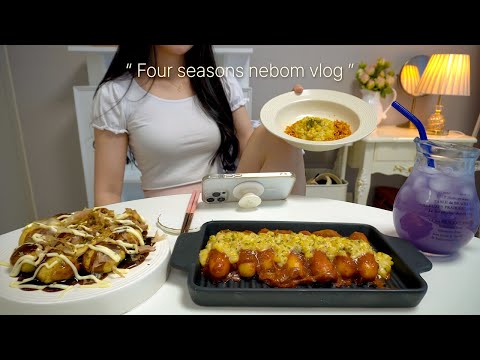 Видео: 🥢Такояки и ттокпокки с сыром, булдак с кукурузным сыром, праздничные будни.