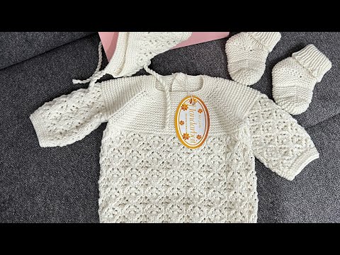 Видео: МК Вязание Боди для детей от 0 до 3 месяцев. 4 часть .