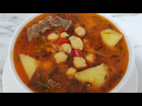 Видео: Суп из говядины с НУТом//Сытный, согревающий и очень вкусный мясной суп//ՍԻՍԵՌՈՎ և տավարի մսով ապուր