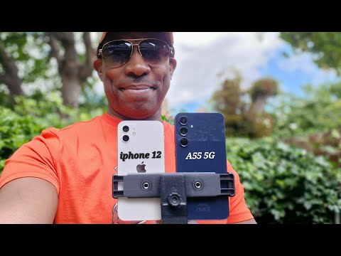 Видео: Сравнение камер Galaxy A55 и iPhone 12. Сможет ли новейший смартфон среднего класса от Samsung пр...