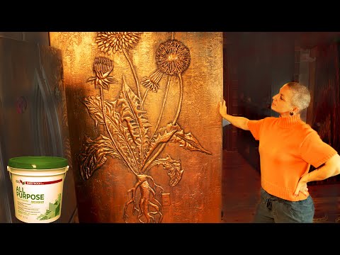 Видео: Как создать художественную роспись на гипсокартоне/барельефную фреску