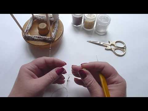 Видео: Вязаный жгут из бисера. Часть 2: Начало, вязаная "трубочка", первые ряды.