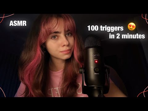 Видео: АСМР 100 ТРИГГЕРОВ ЗА 2 МИНУТЫ🙌ASMR 100 TRIGGERS IN 2 MINUTES